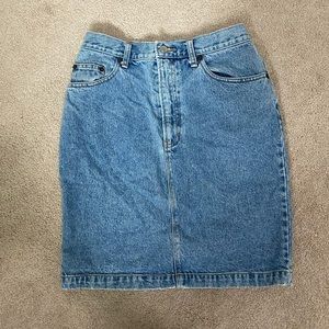Vintage Gap Med Wash Jean Denim Skirt